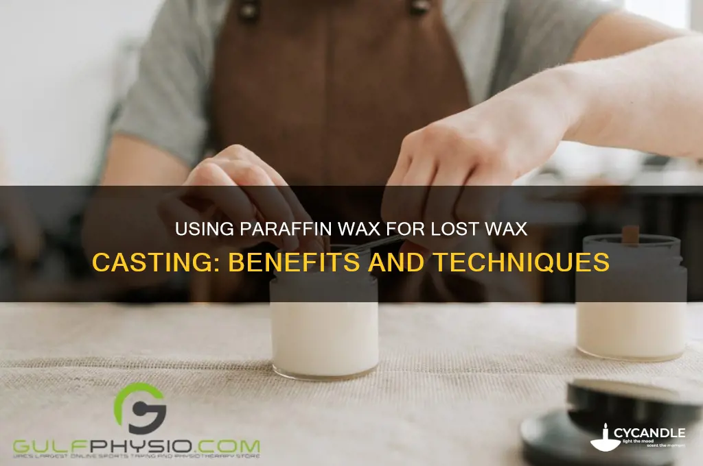 can i use parafin wax for loss wax