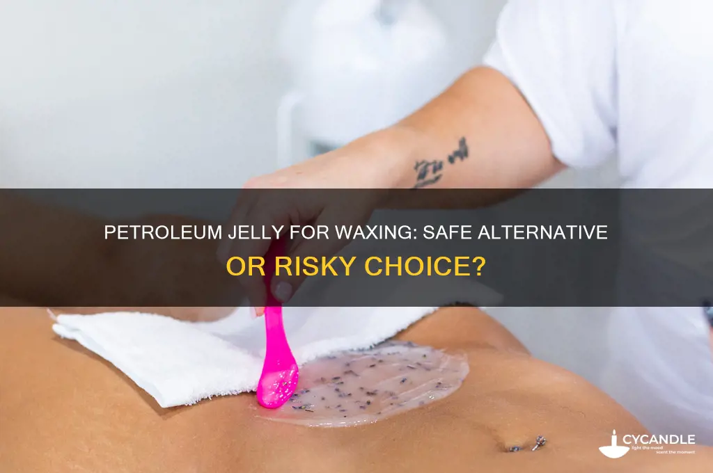 can i use patroleum jelly for wax