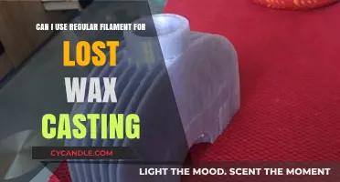 Using Regular Filament for Lost Wax Casting: Feasibility and Tips