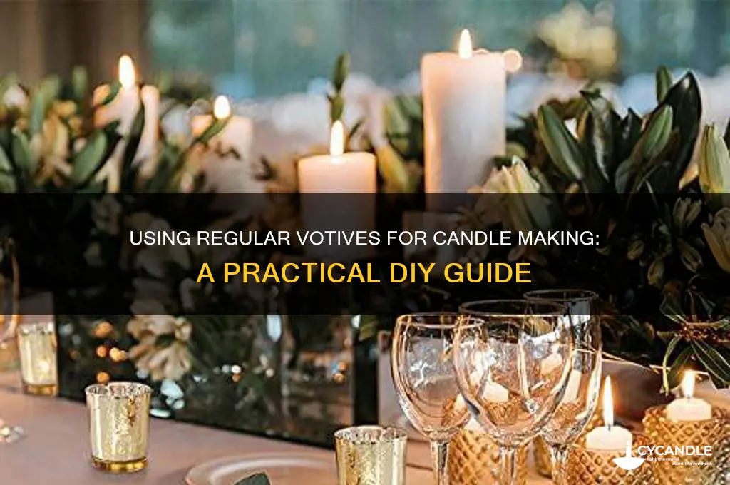 can i use regular votives to make my candles