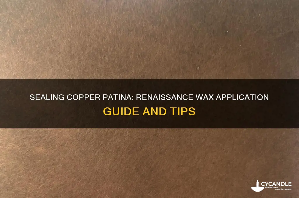 can i use renaissance wax to seal copper patina