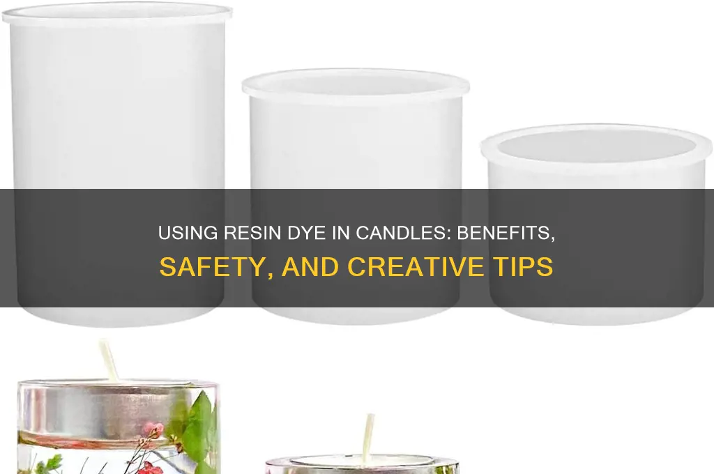 can i use resin dye in candles