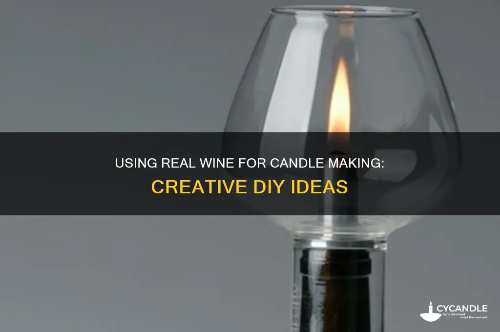 can i use rral wine to make a candle