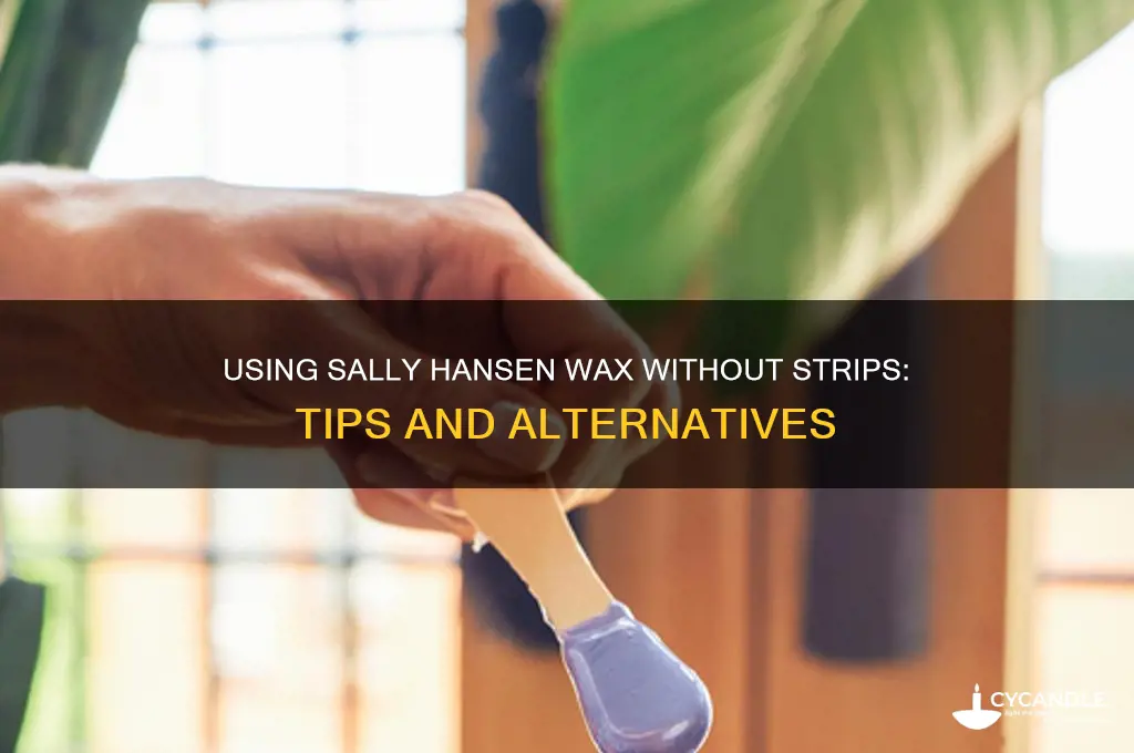 can i use sally hansen waxing without the paper
