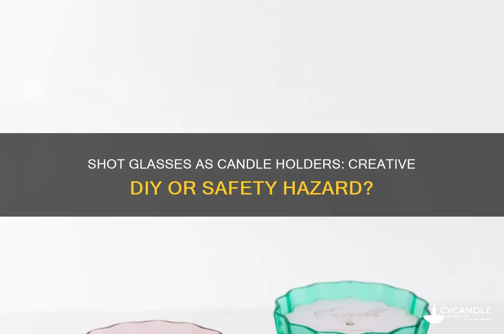 can i use shot glasses to hold candles
