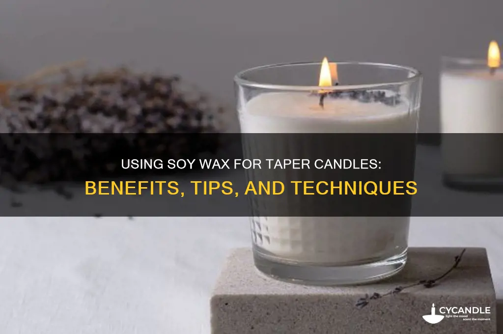 can i use soy wax for taper candles