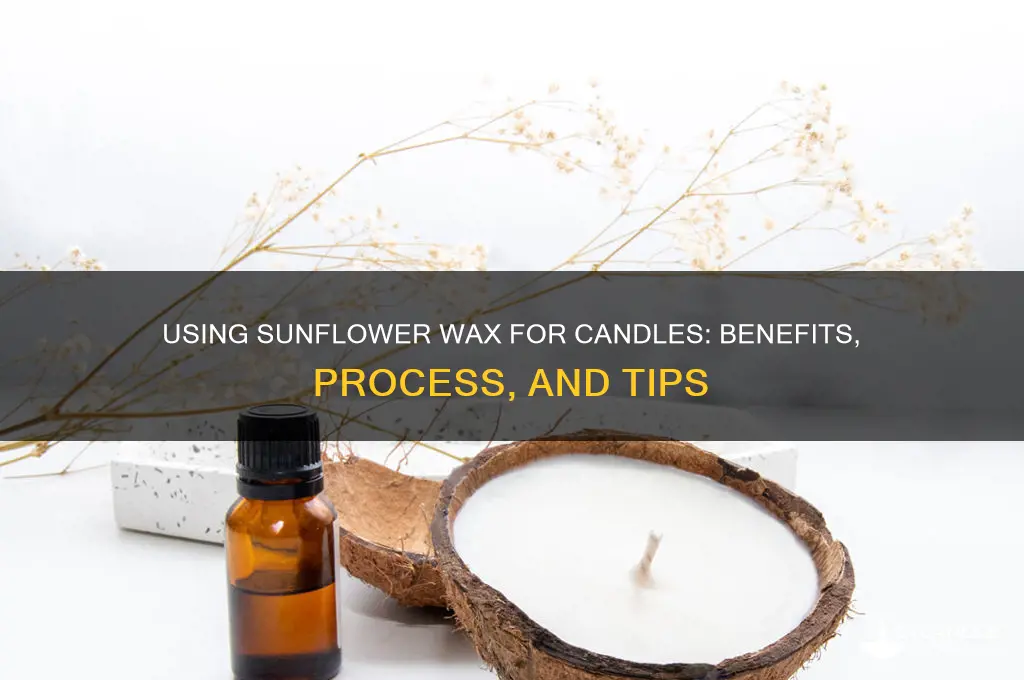 can i use sunflower wax to make candles
