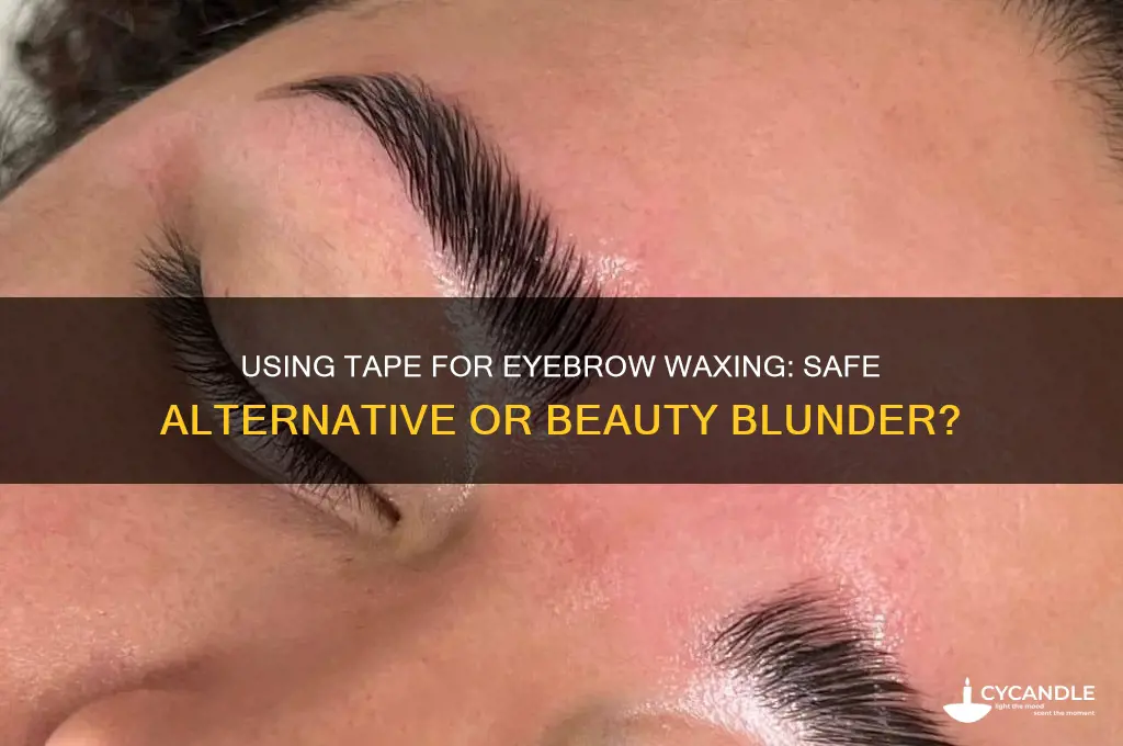 can i use tape to wax my eyebrows