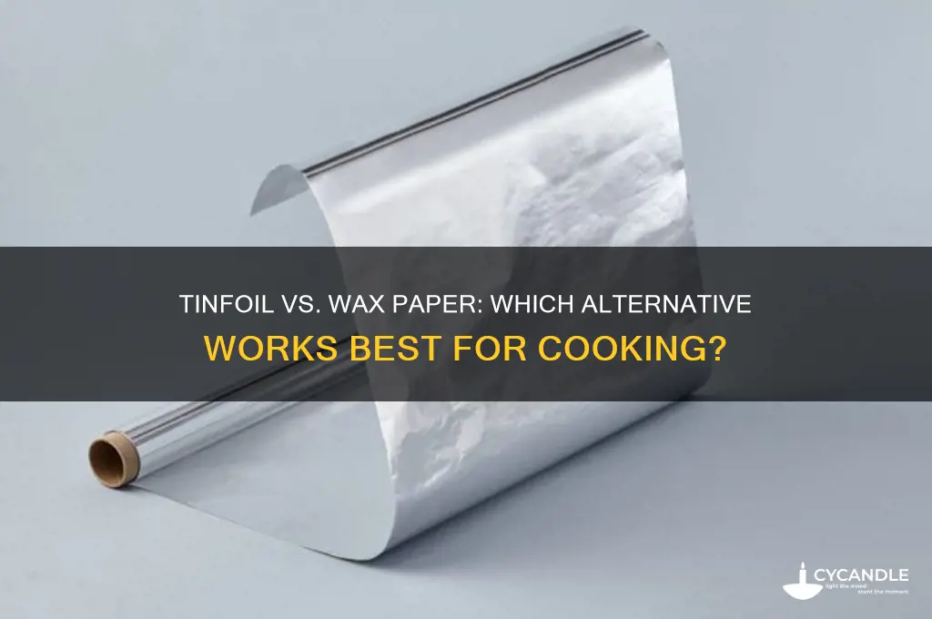can i use tinfoil instead of wax paper