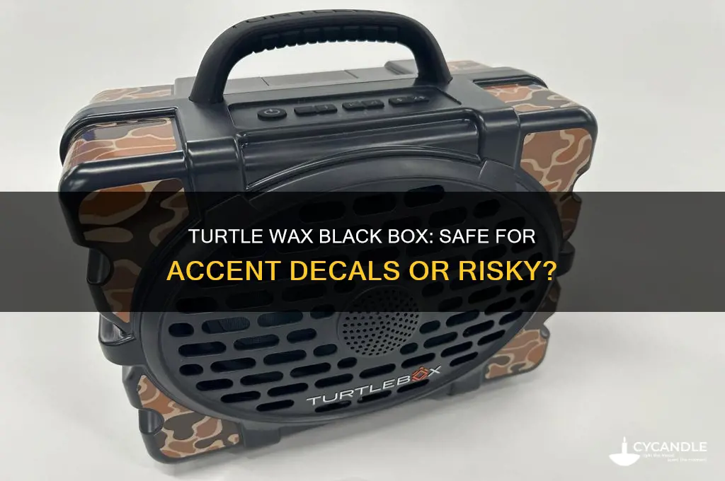 can i use turtle wax black box over accent decals