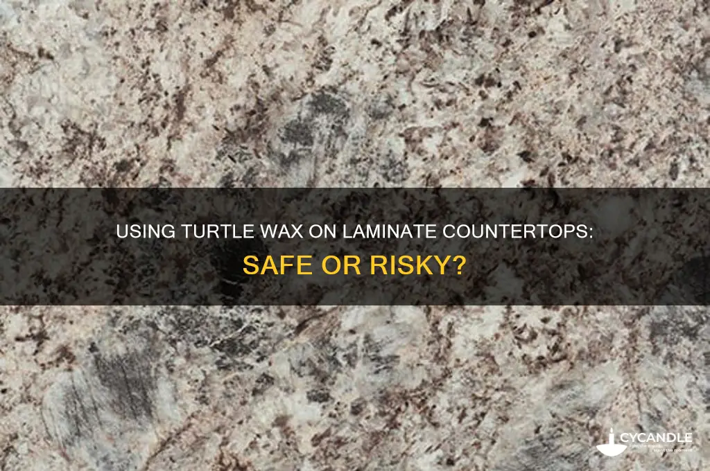 can i use turtle wax on my laminate countertop