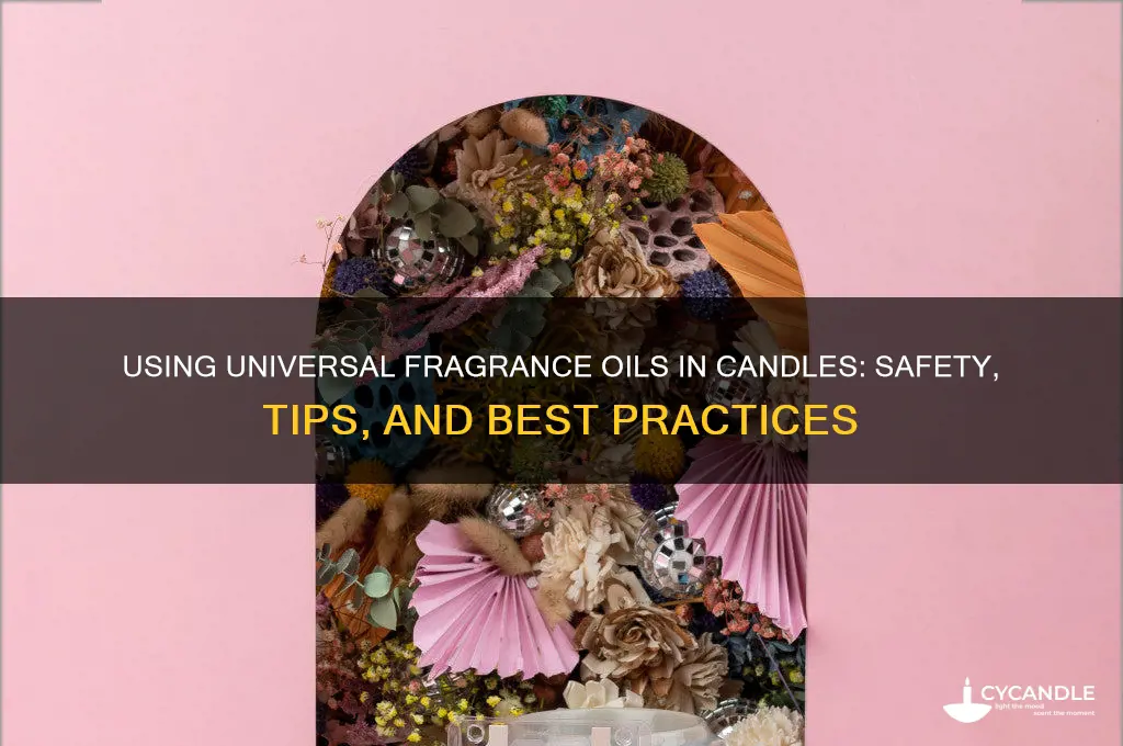 can i use universal fragrance oil in candles