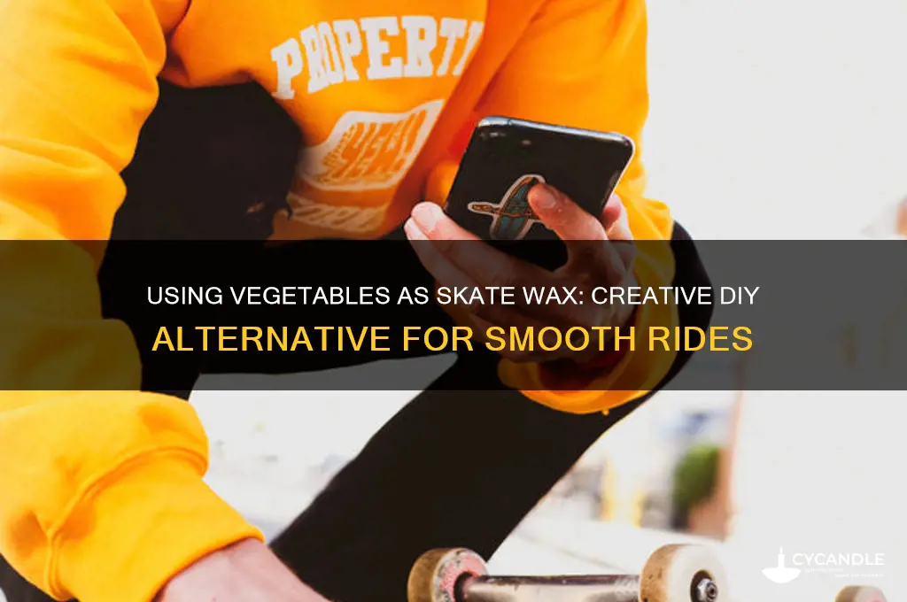 can i use vegetable for making skate wax