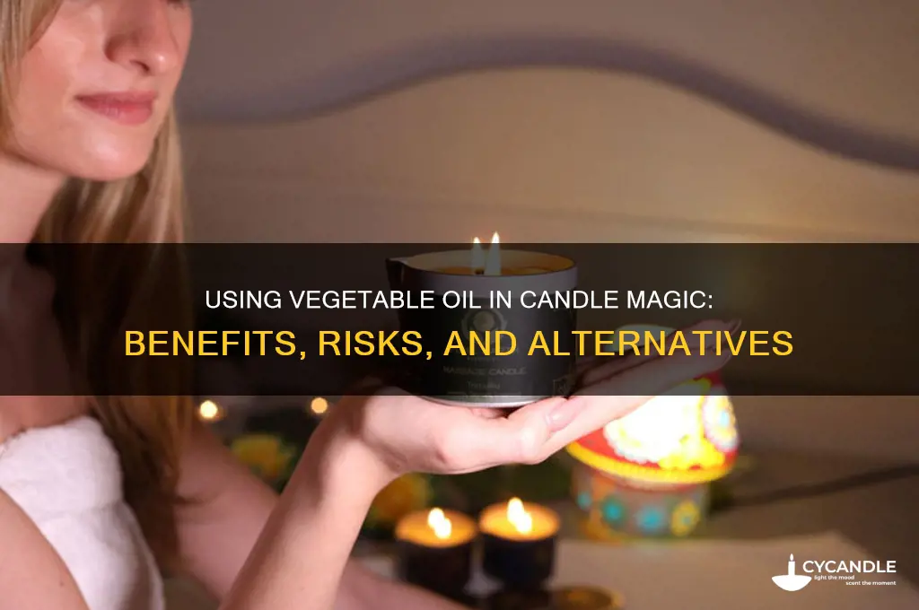 can i use vegetable oil in candle magic
