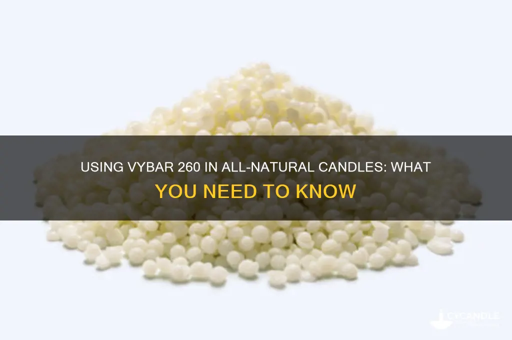 can i use vybar 260 in an all natural candle