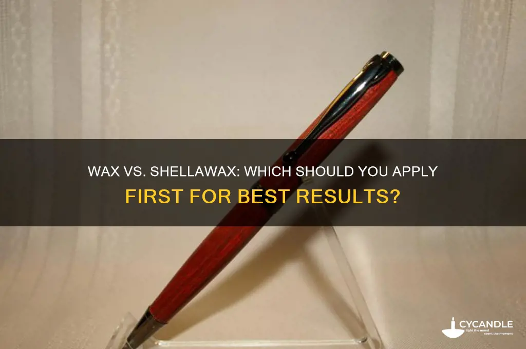 can i use wax before using shellawax
