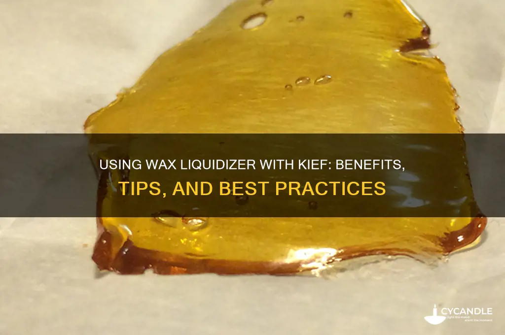 can i use wax liquidizer with kief
