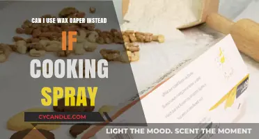 Wax Paper vs. Cooking Spray: A Smart Kitchen Substitute?
