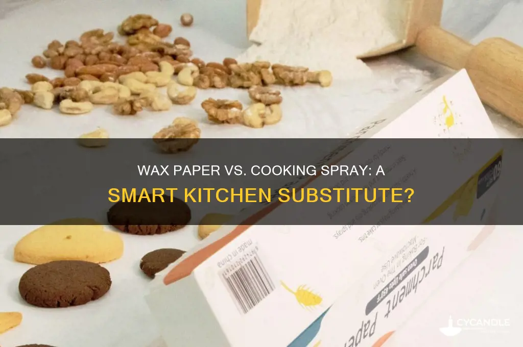 can i use wax oaper instead if cooking spray