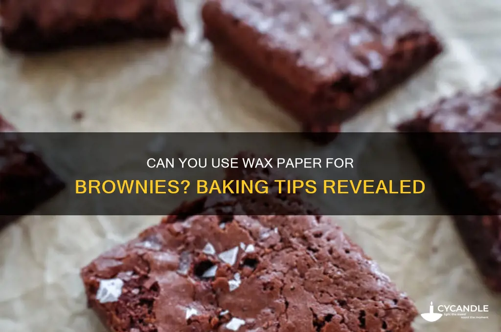 can i use wax paper for brownies
