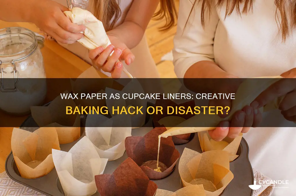 can i use wax paper for cupcake liners