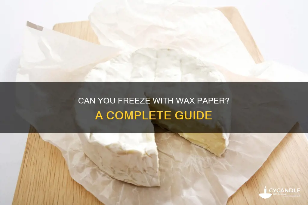 can i use wax paper for freezing