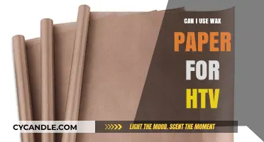 Using Wax Paper for HTV: A Creative Alternative or Risky Choice?