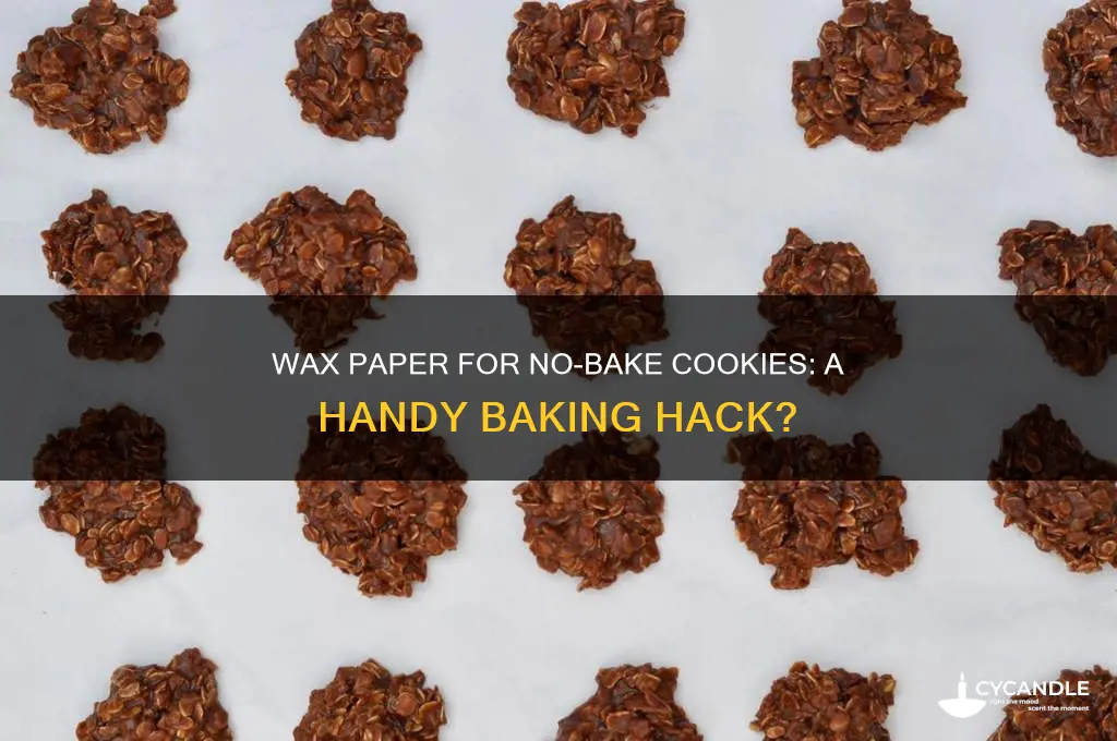 can i use wax paper for no bake cookies