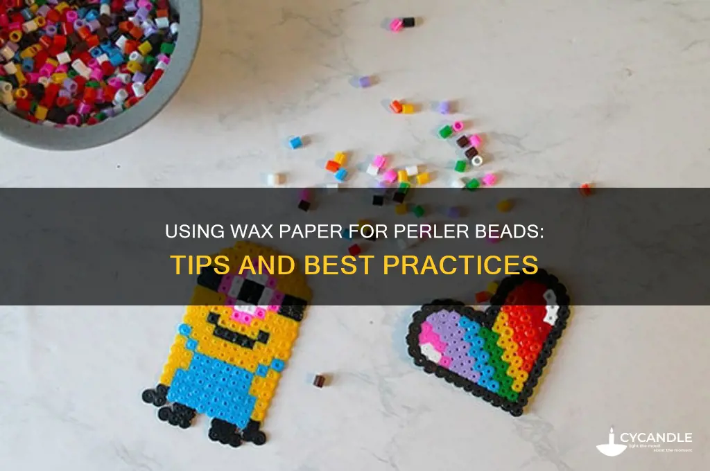 can i use wax paper for perler beads