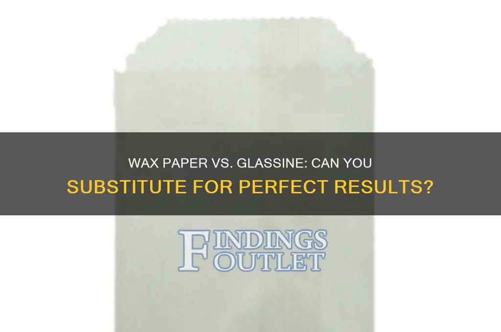 can i use wax paper in place of glassine