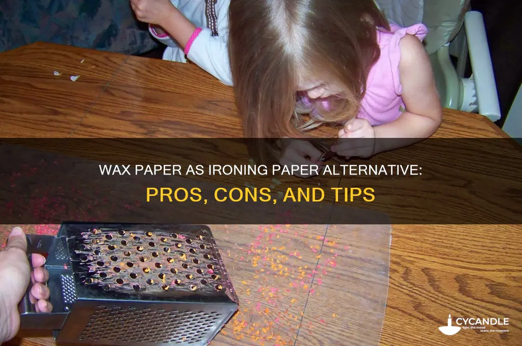 can i use wax paper instead of ironing paper