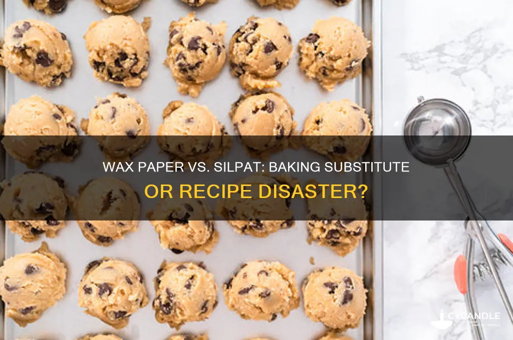 can i use wax paper instead of silpat