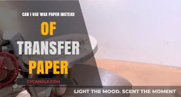 Wax Paper vs. Transfer Paper: Can You Substitute for Crafting?