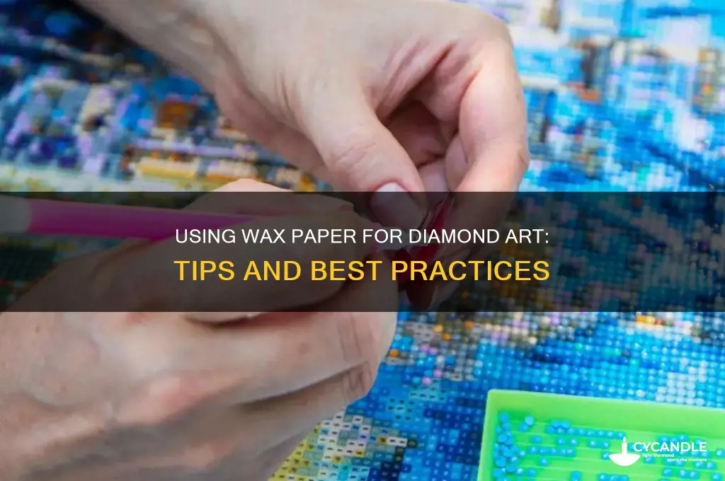 can i use wax paper on diamond art