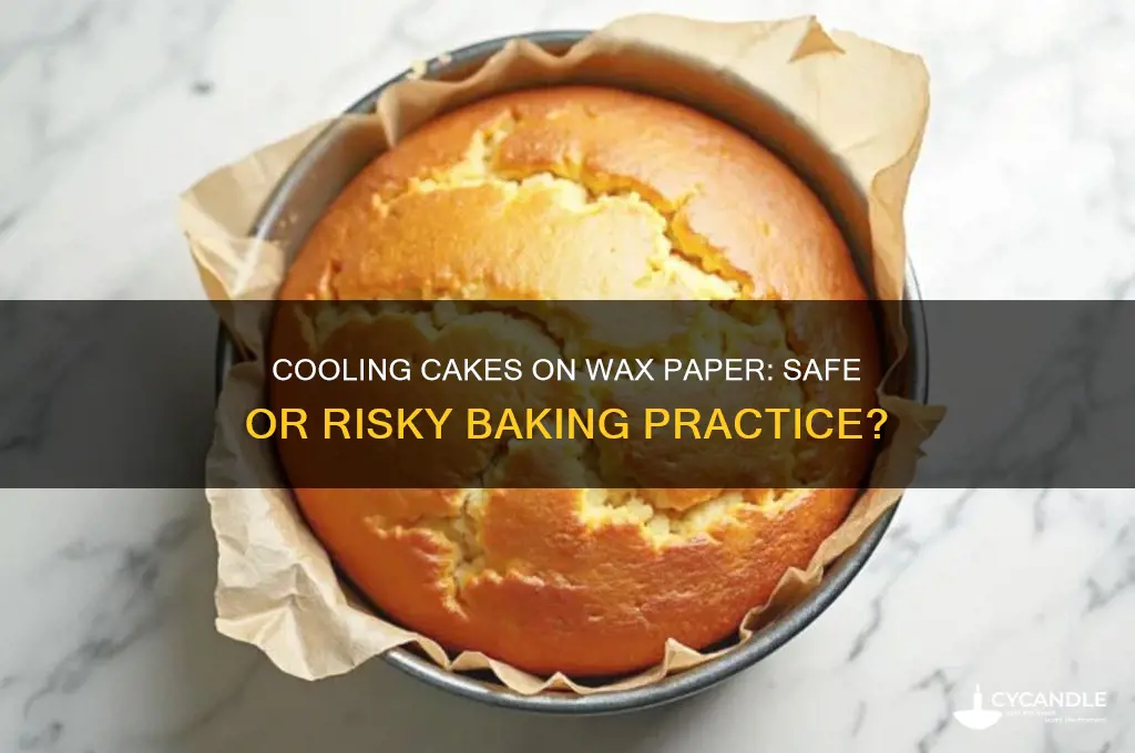 can i use wax paper to cool cake on
