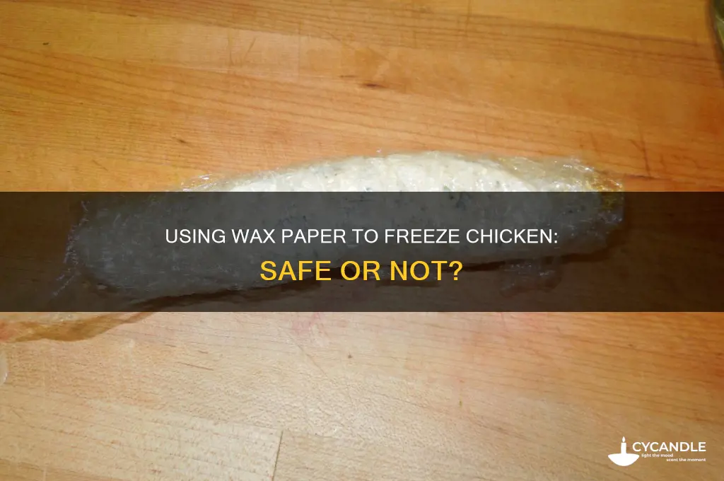 can i use wax paper to wrap chicken to freeze