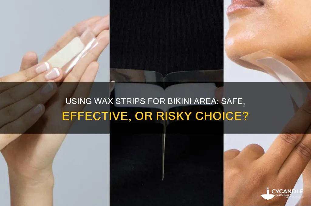can i use wax strips down there