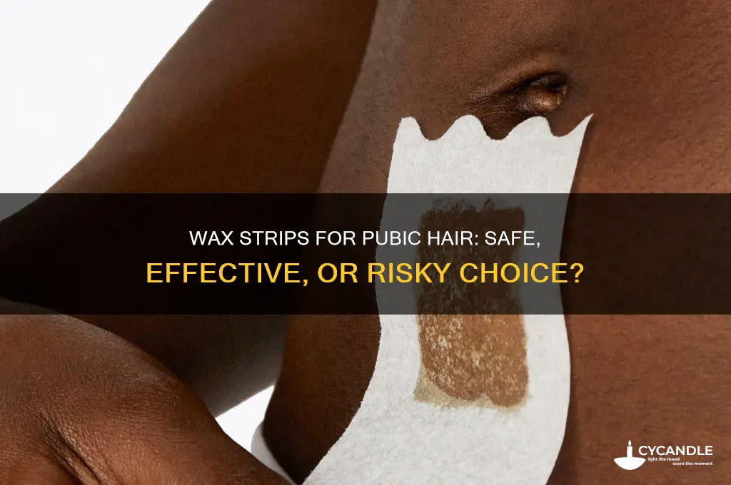 can i use wax strips for pubic hair