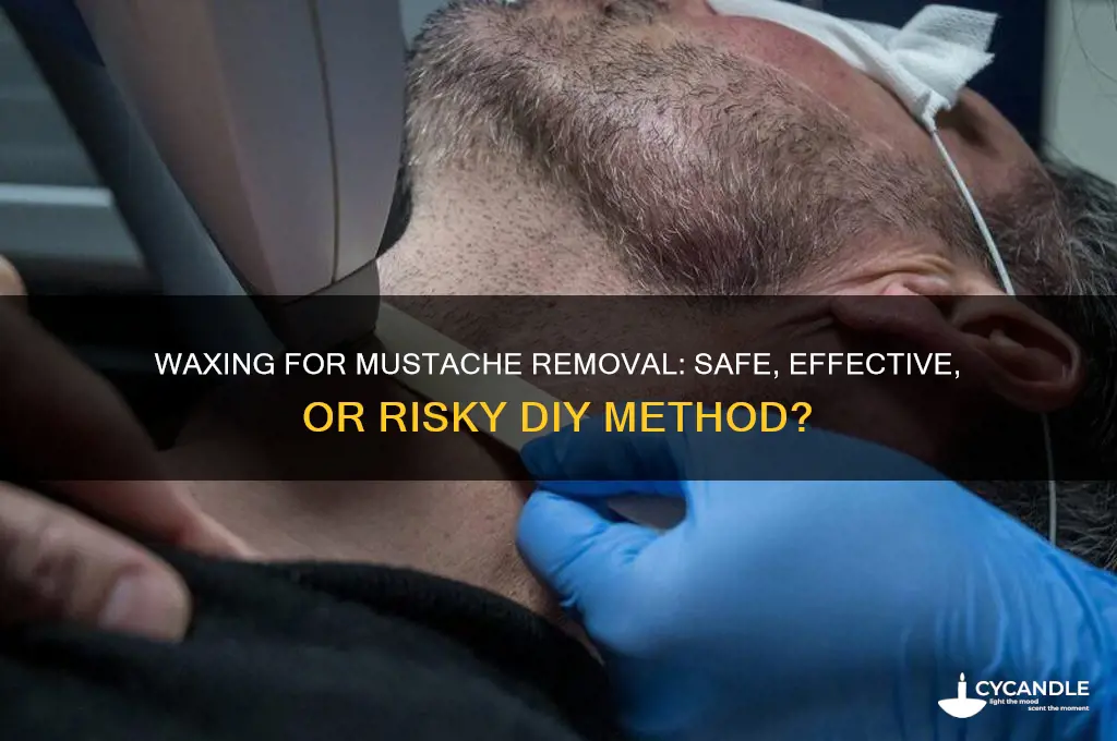 can i use wax to remove a mustache