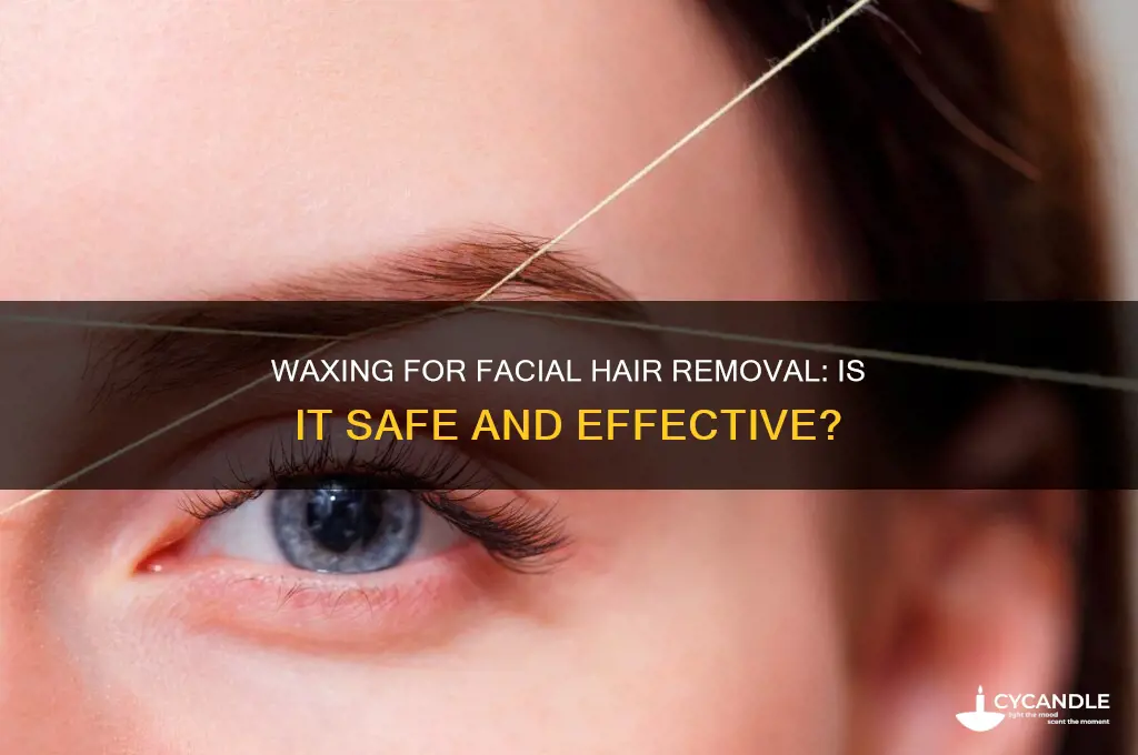 can i use wax to remove my facial hair