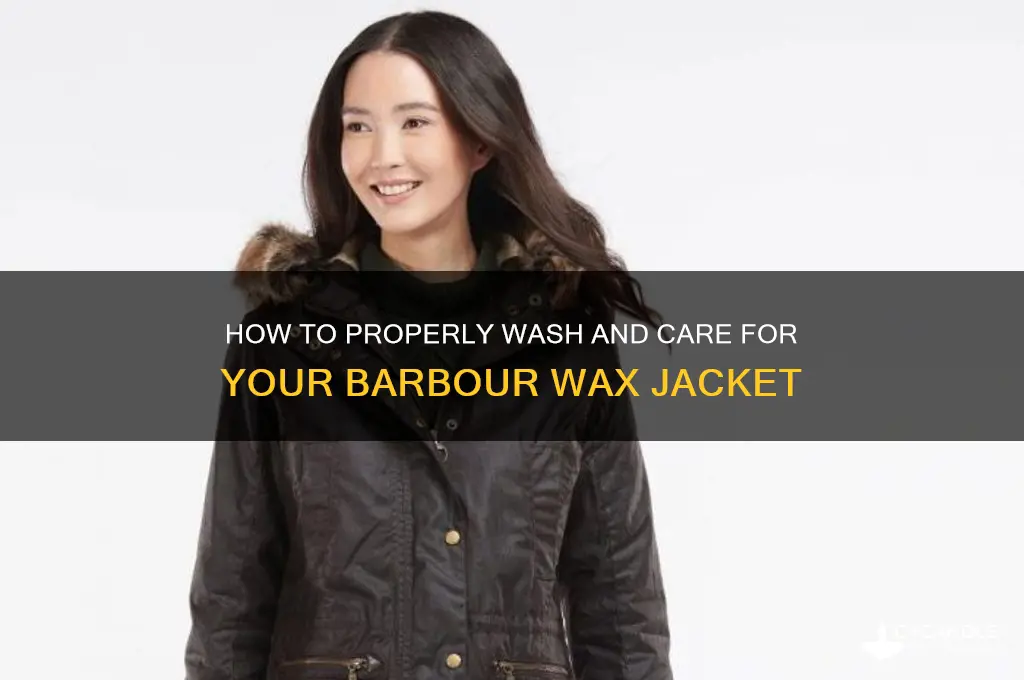 can i wash a barbour wax jacket