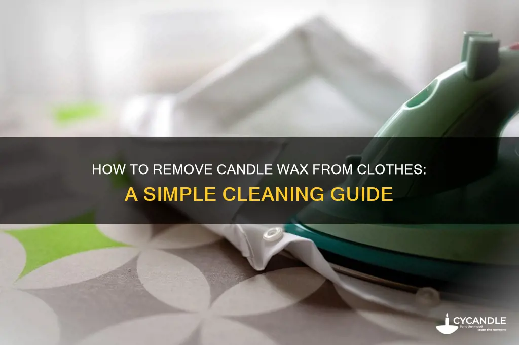 can i wash candle wax out of clothes