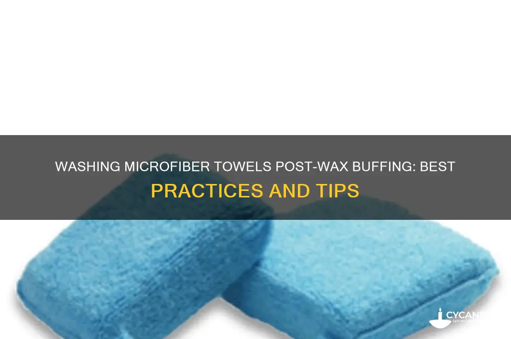 can i wash microfiber towels after buffing wax