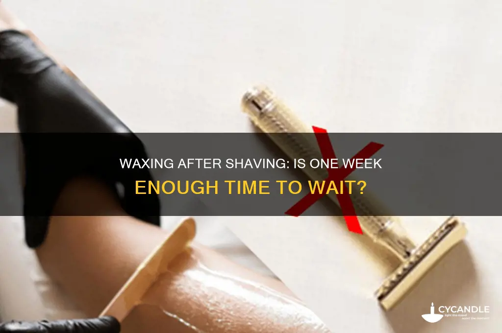 can i wax 1 week after shaving