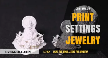 Waxing 3D Printed Jewelry: Optimal Settings for Perfect Results