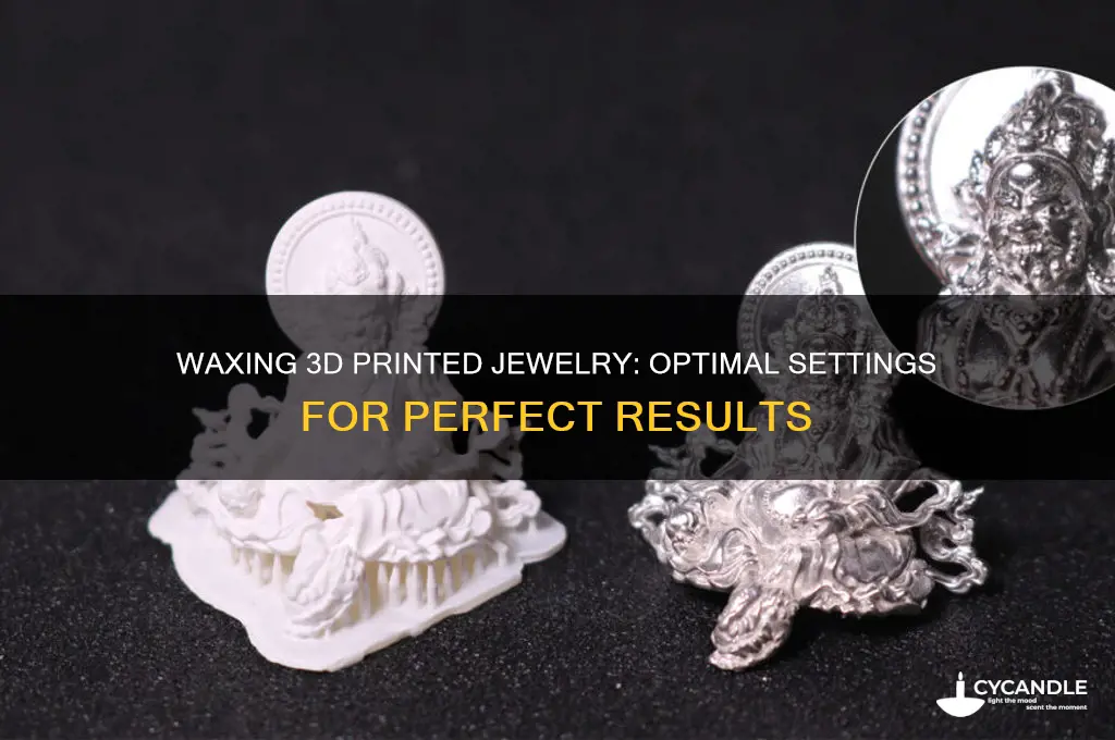 can i wax 3d print settings jewelry
