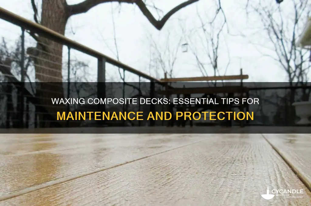 can i wax a composite deck