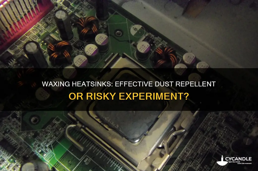 can i wax a heatsink to repel dust