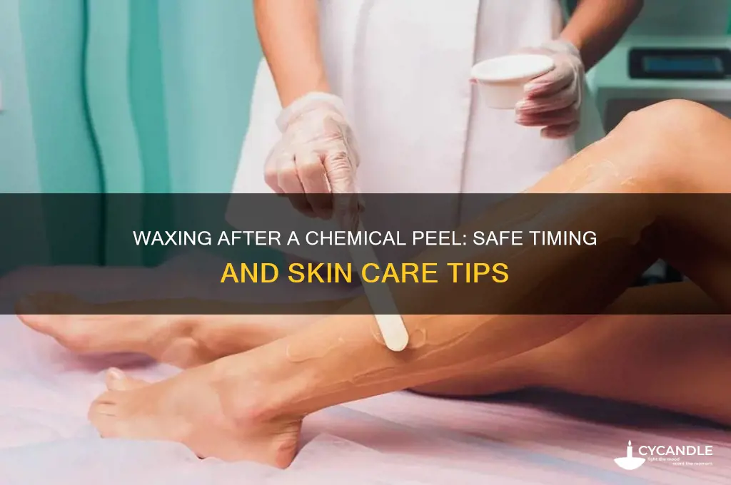 can i wax after a chemical peel