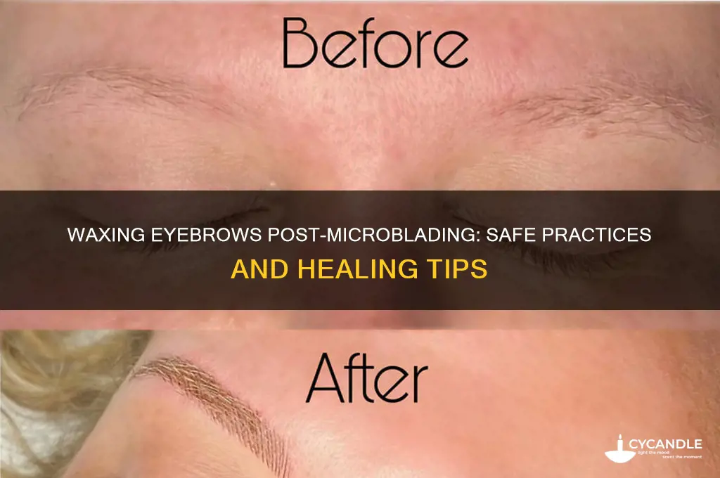 can i wax eyebrows after microblading